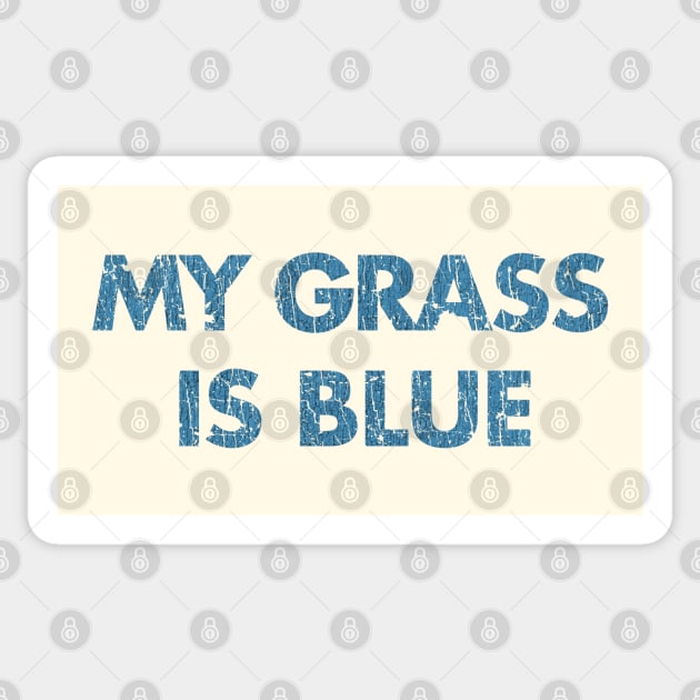 My Grass is Blue 1977 Sticker by JCD666